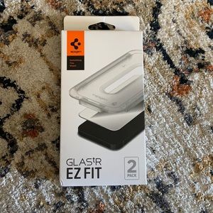 NIB 2 Pack Spigen GLAStR EZ FIT screen protection for IPhone 13 Pro / 13
